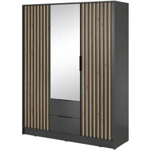 Szafa Garderoba LAMELE NIKO 155 cm grafit